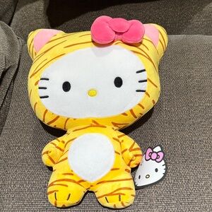 Hello Kitty Tiger Plush with Pink Bow